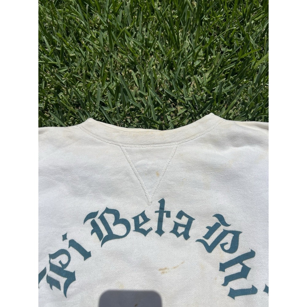 Vintage 50s Champion Running Man Pi Beta Phi Sweatshirt Size Large - Picture 7 of 13